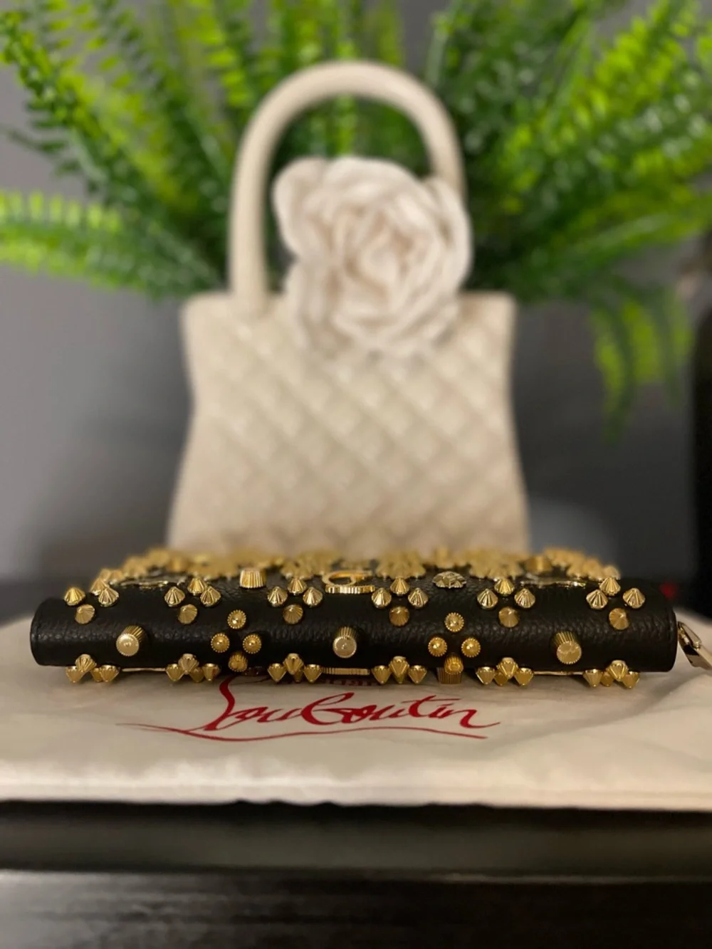 NWT Christian Louboutin Black Panettone Wallet - Picture 2 of 8